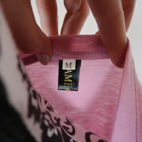 Bamboo Boy Pink Distressed T-Shirt Medium - Picture 6 of 11